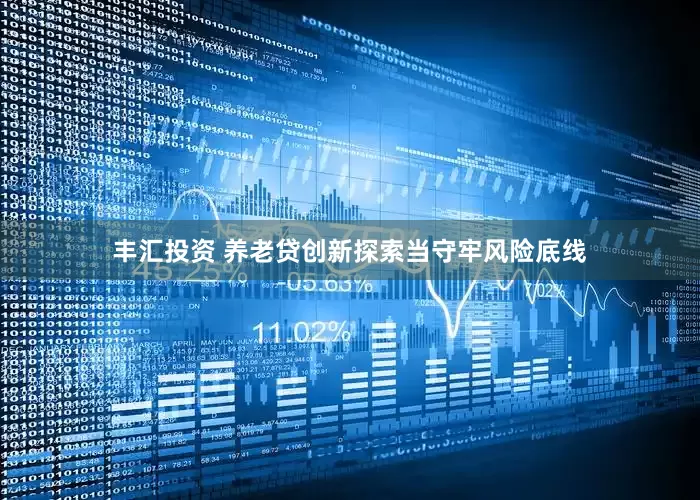 丰汇投资 养老贷创新探索当守牢风险底线