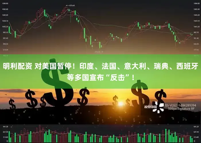 明利配资 对美国暂停！印度、法国、意大利、瑞典、西班牙等多国宣布“反击”！